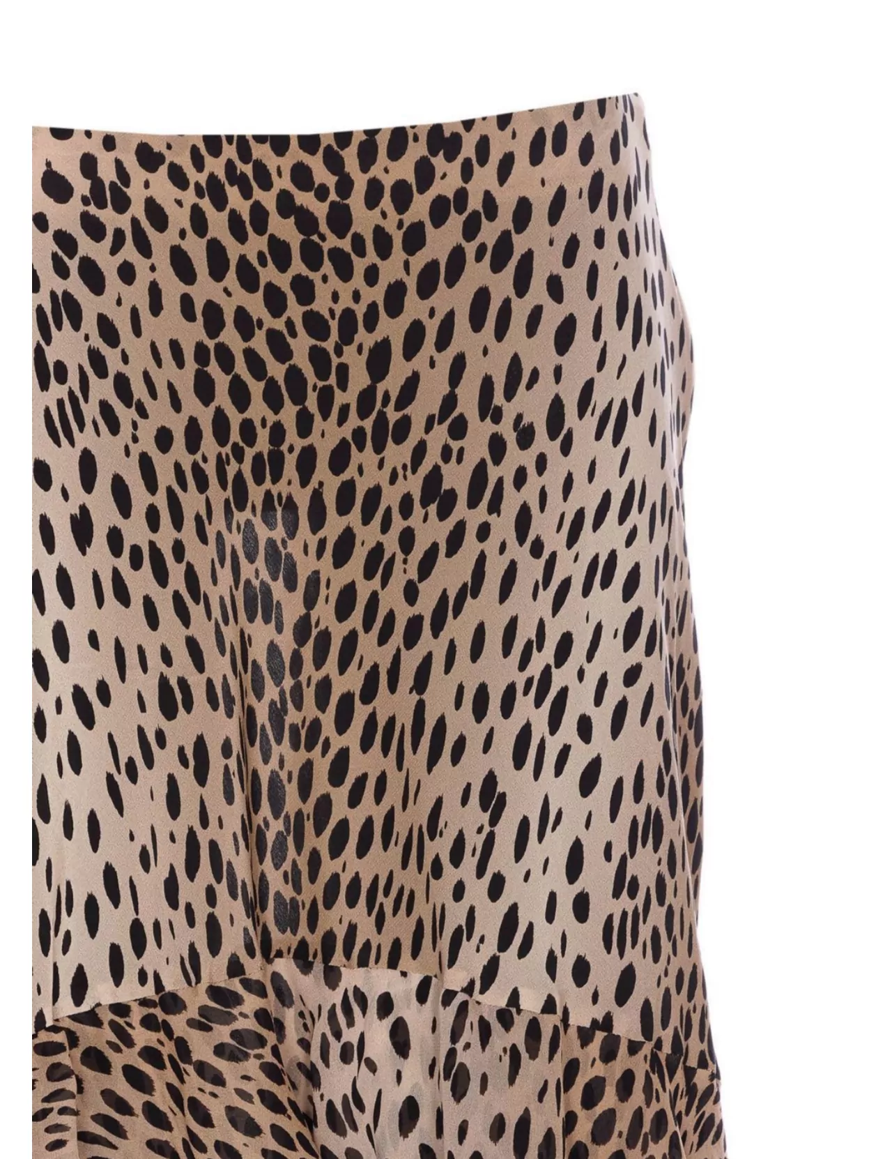 Shop Rixo London Tiered Leopard Print Skirt Ruffle