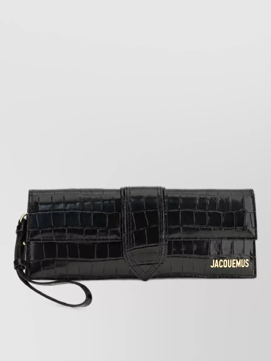 Jacquemus La Pochette Bambino Leather Clutch Bag