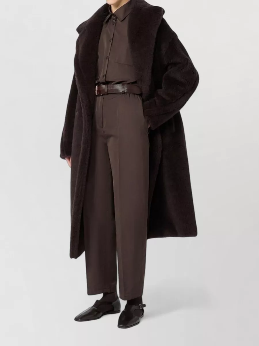 Max Mara Silk Faux Fur Jacket