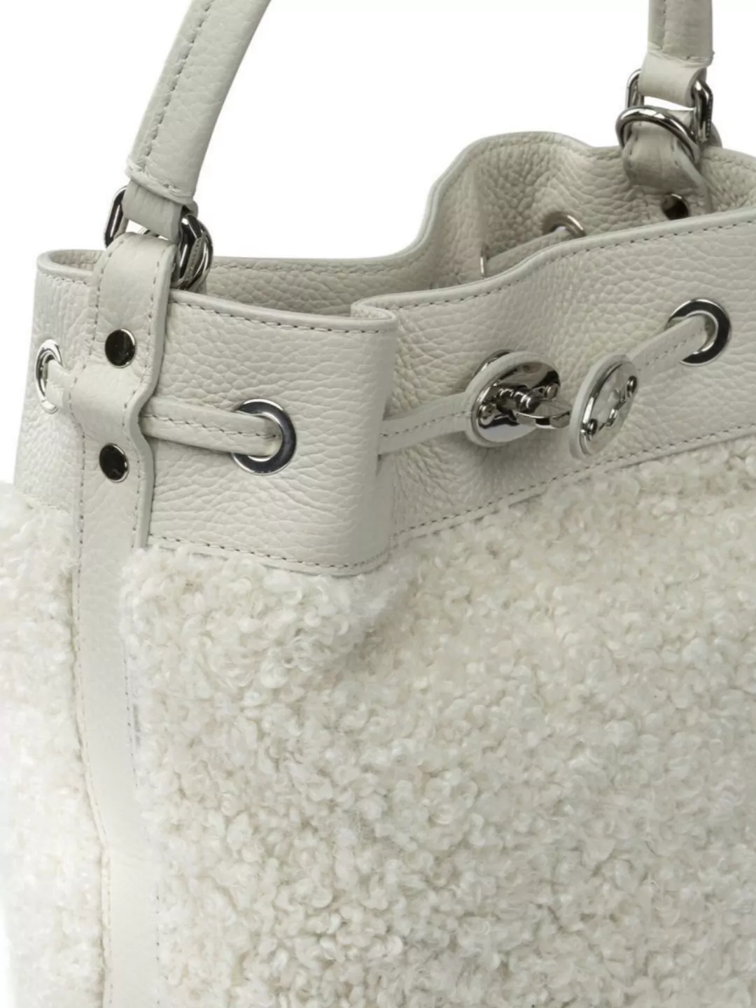 Zanellato Monda Dolly Textured Fabric Bucket Bag