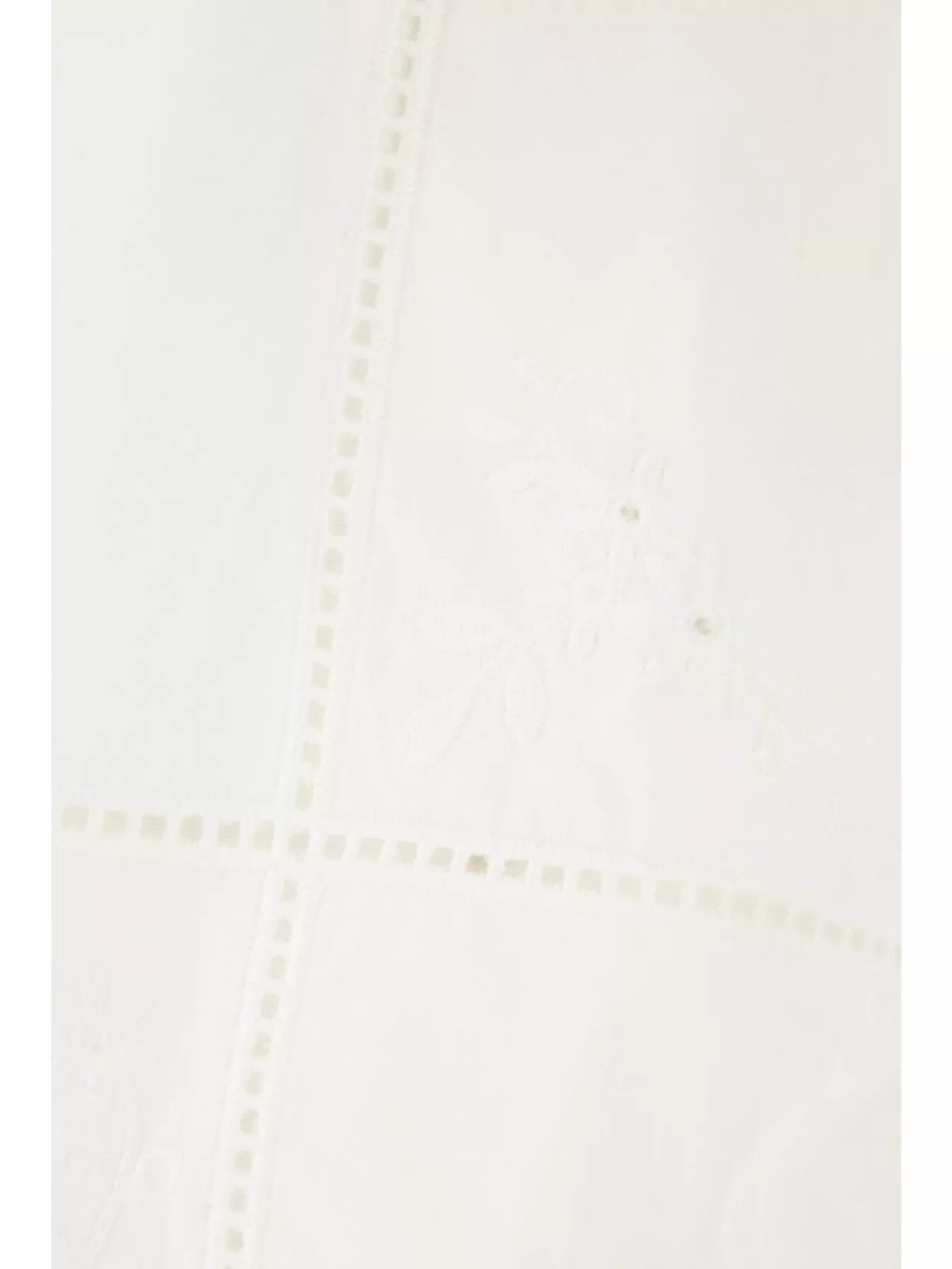 Weekend Max Mara Cotton Blouse With Embroidered High Collar In Neutral