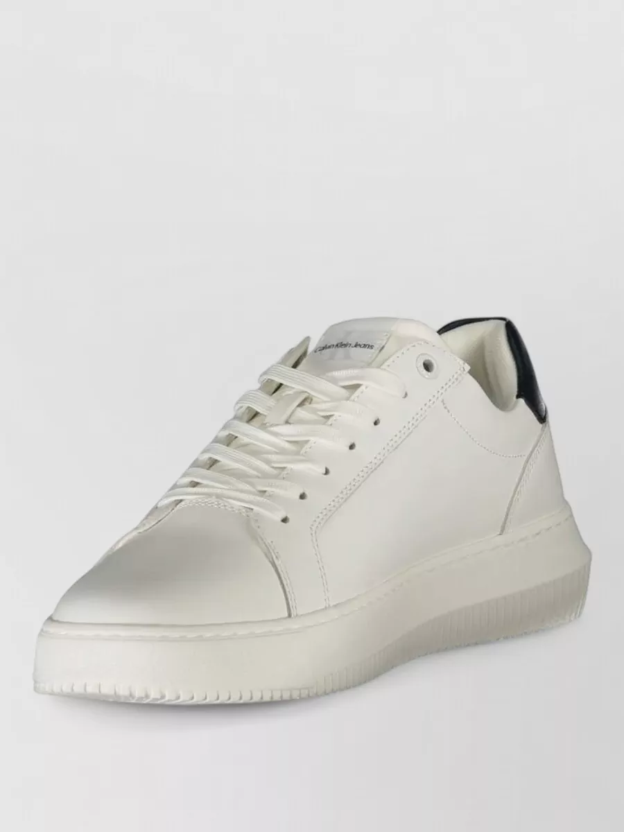 Calvin Klein Leather Low-Top Sneakers