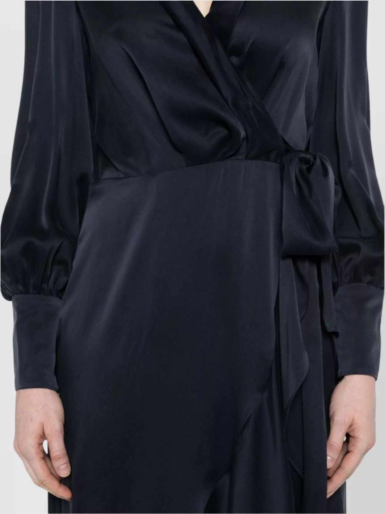 Zimmermann Silk Wrap Midi Dress