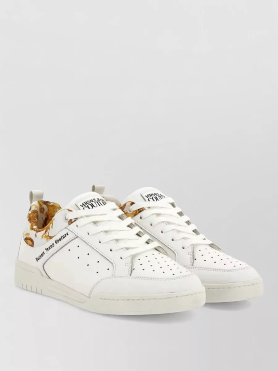 Versace Jeans Couture leather low-top sneakers
