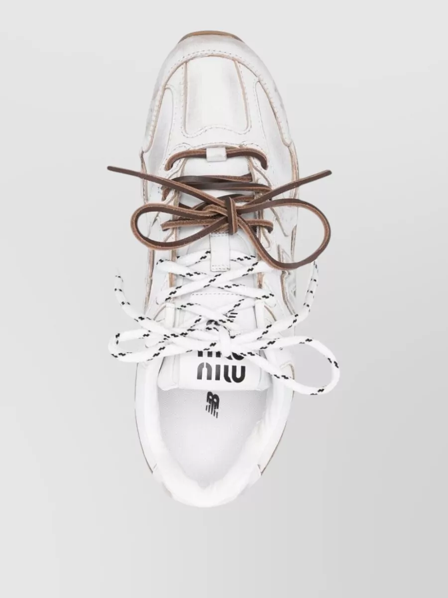 Miu Miu New Balance 530 Leather Sneakers
