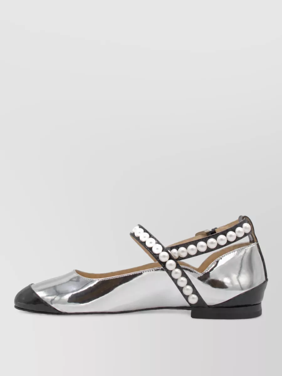 Mach & Mach leather ballerina shoes