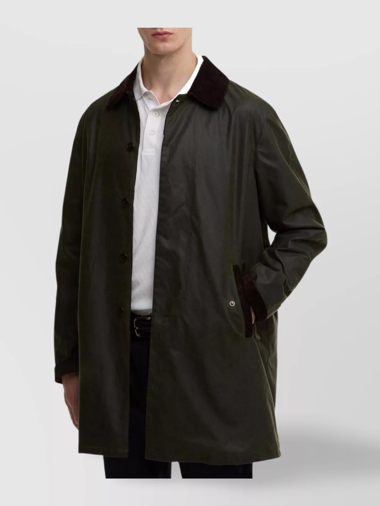 Barbour Baracuta Coat Corduroy Collar