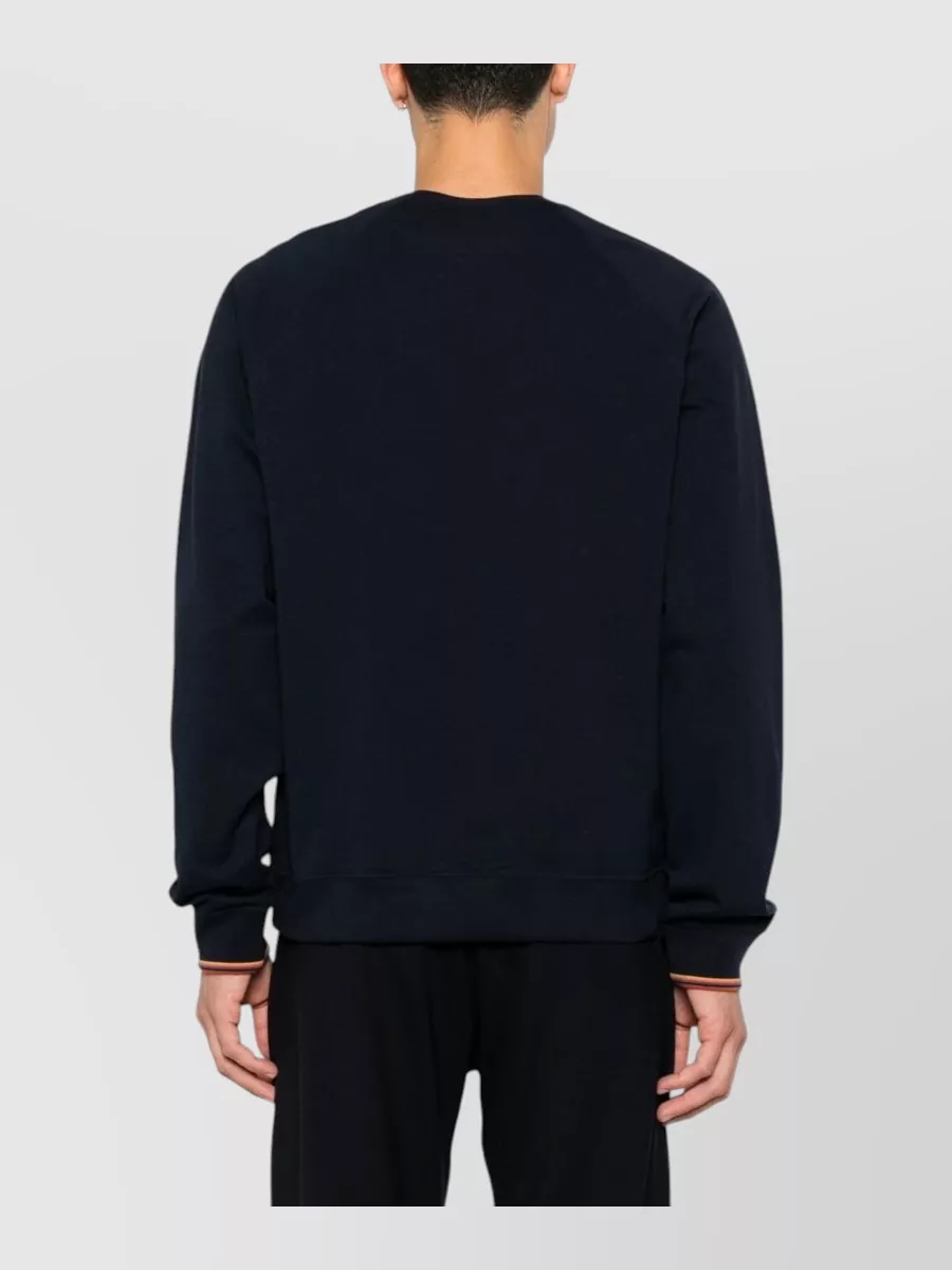 Paul Smith Cotton Crew Neck Raglan Sweatshirt