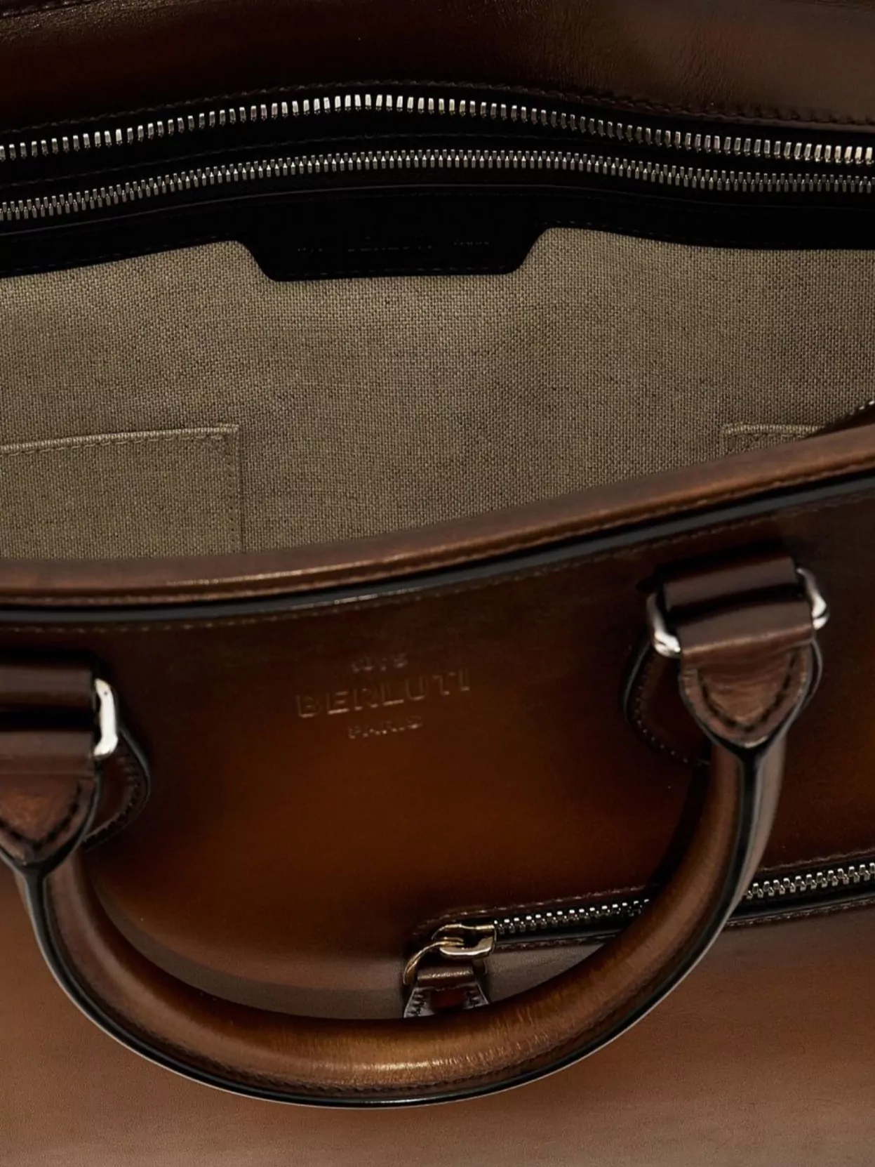 Berluti Briefcase Bag Featuring Adjustable Strap