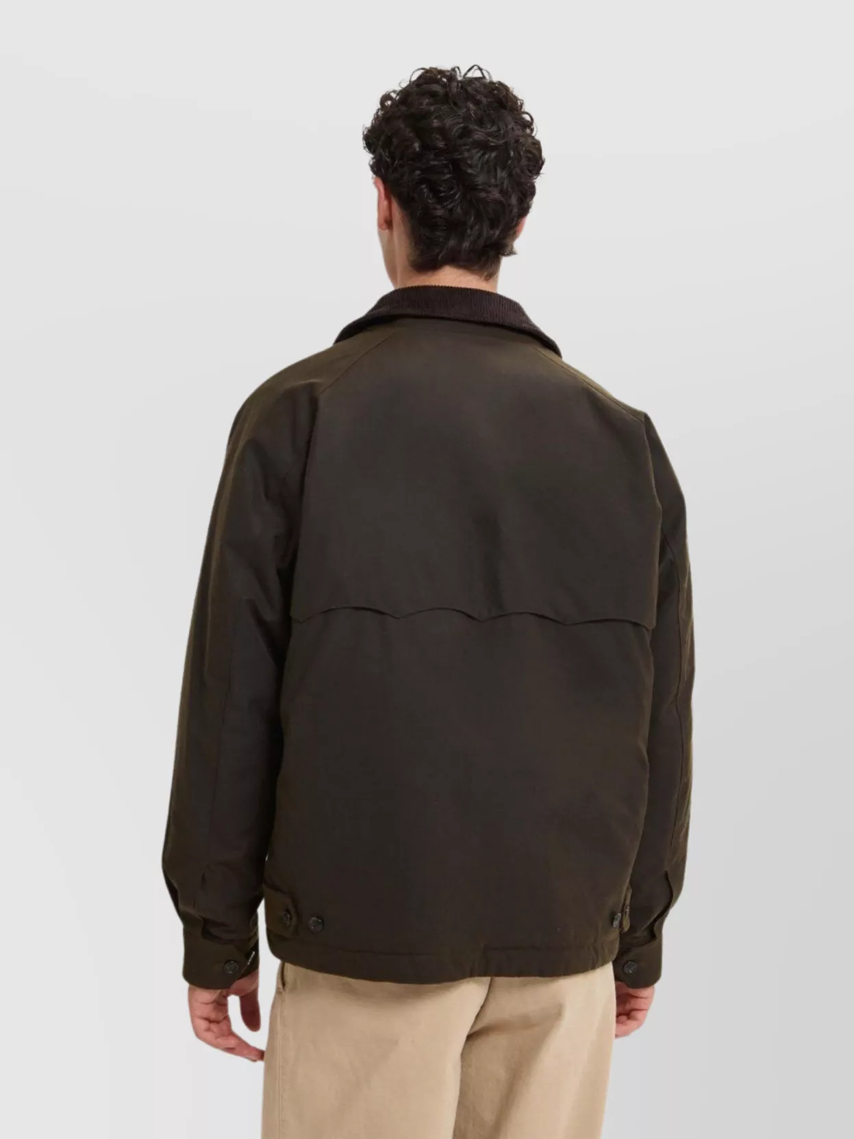 Baracuta Water-Resistant Cotton Jacket Raglan Sleeves