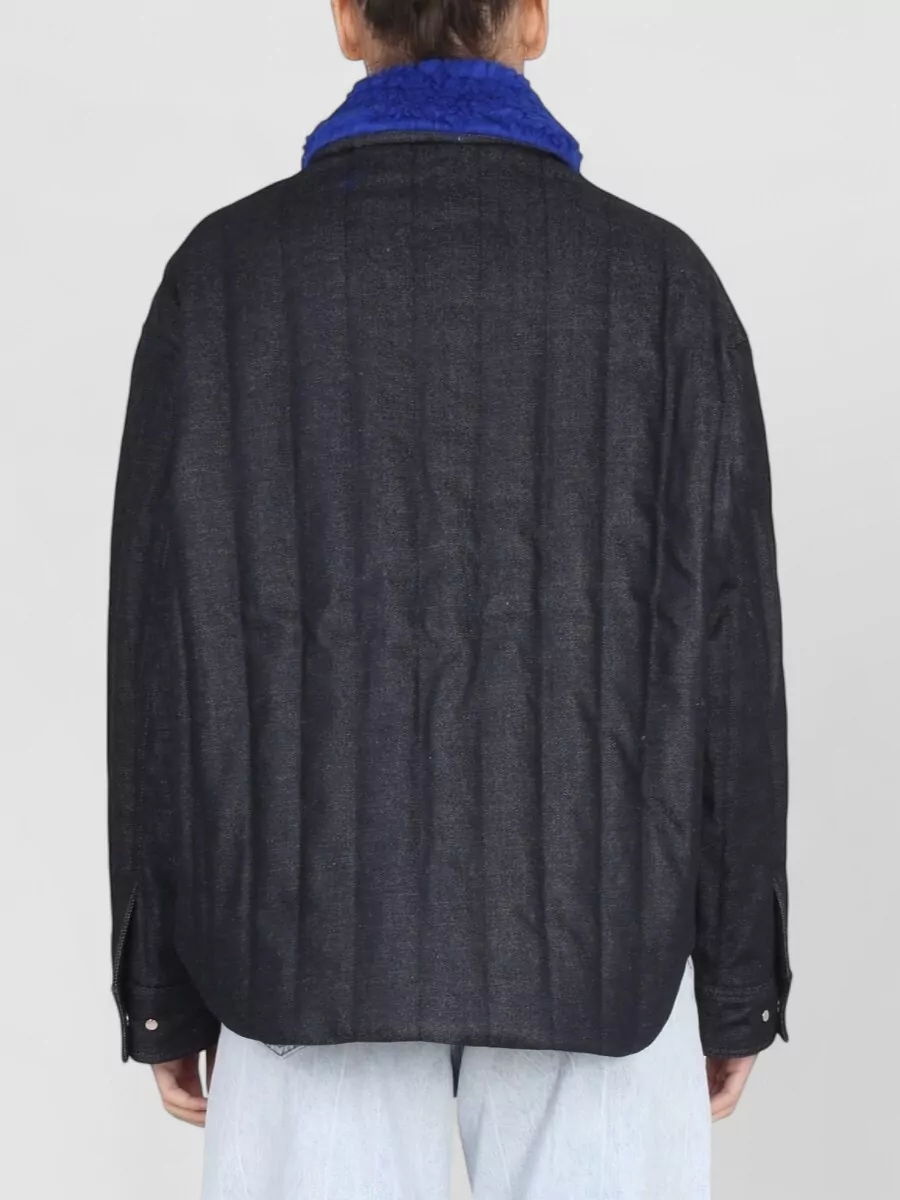 Sunnei Faux Fur Collar Puffer Jacket