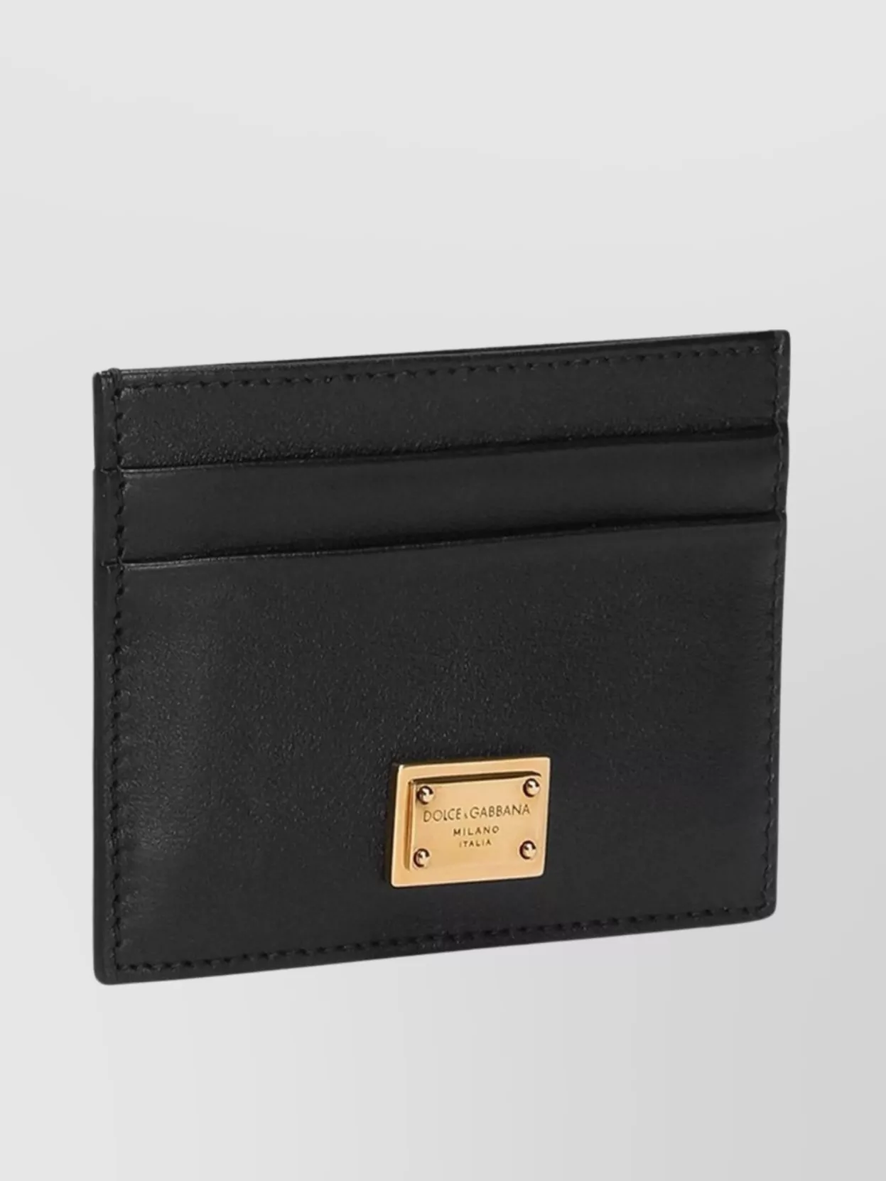 Dolce&Gabbana Slim Leather Card Holder With Streamlined Design