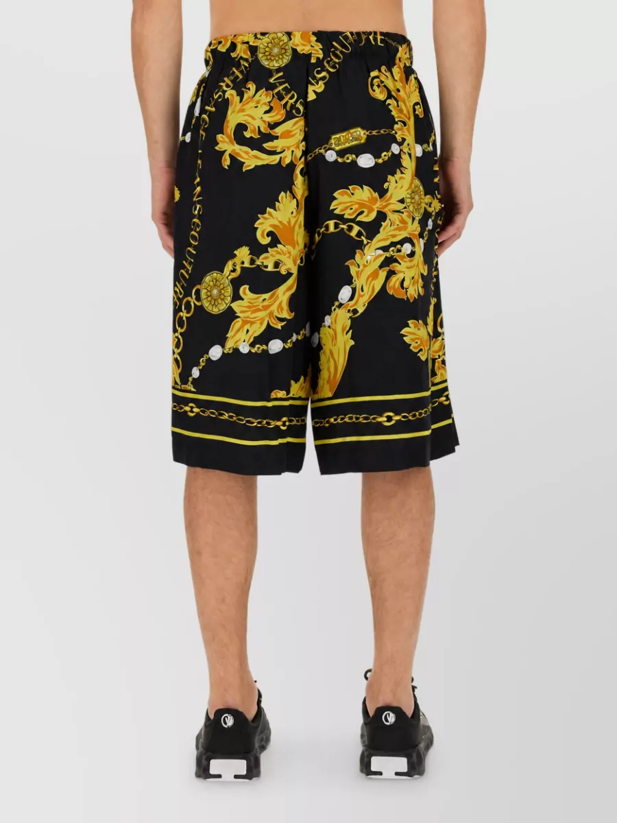 Versace Jeans Couture Viscose Tailored Shorts
