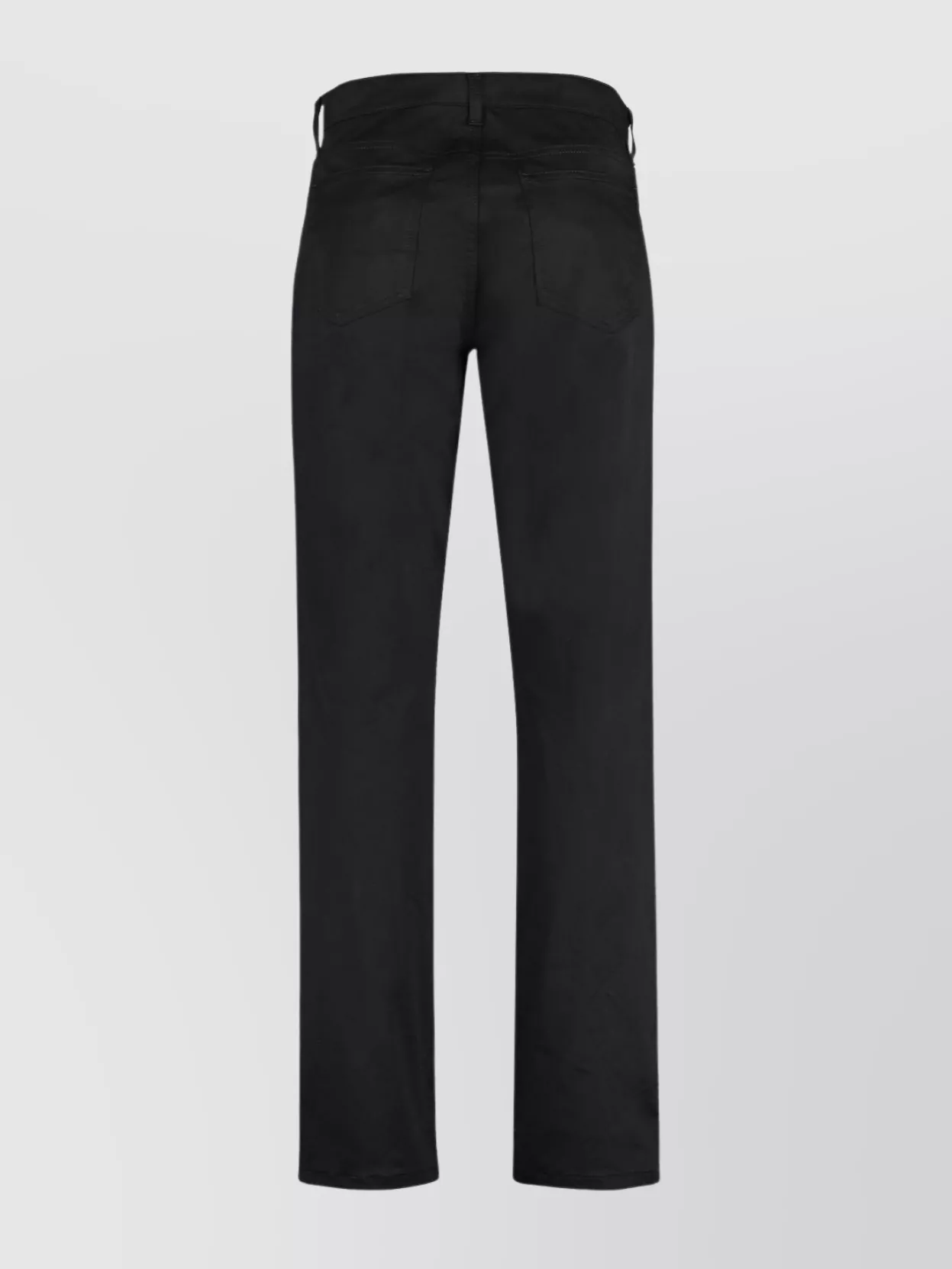 Moschino Cotton Trousers With Belt Loops And Metal Rivets