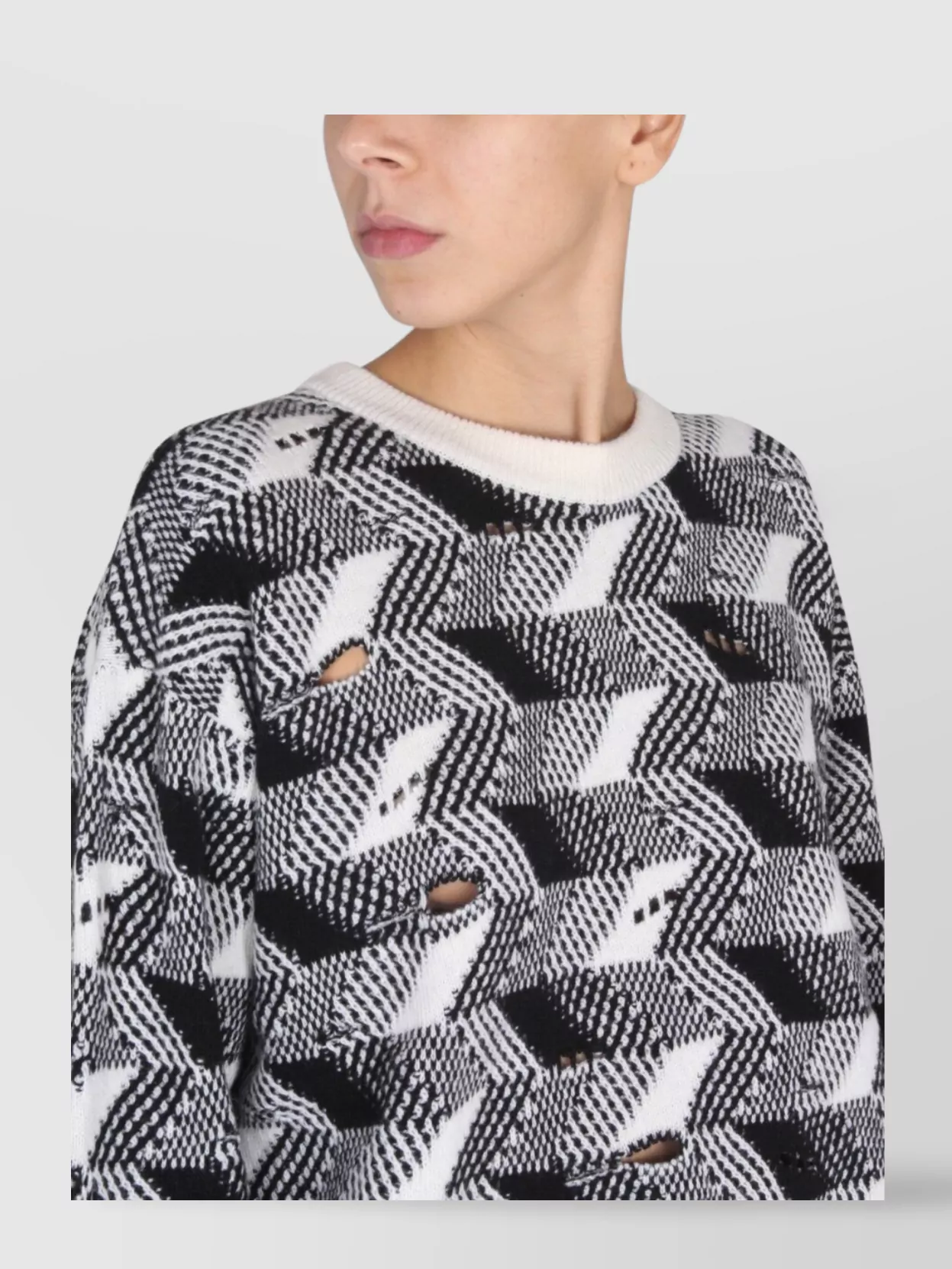 Shop Missoni Chevron Crew Neck Knitwear