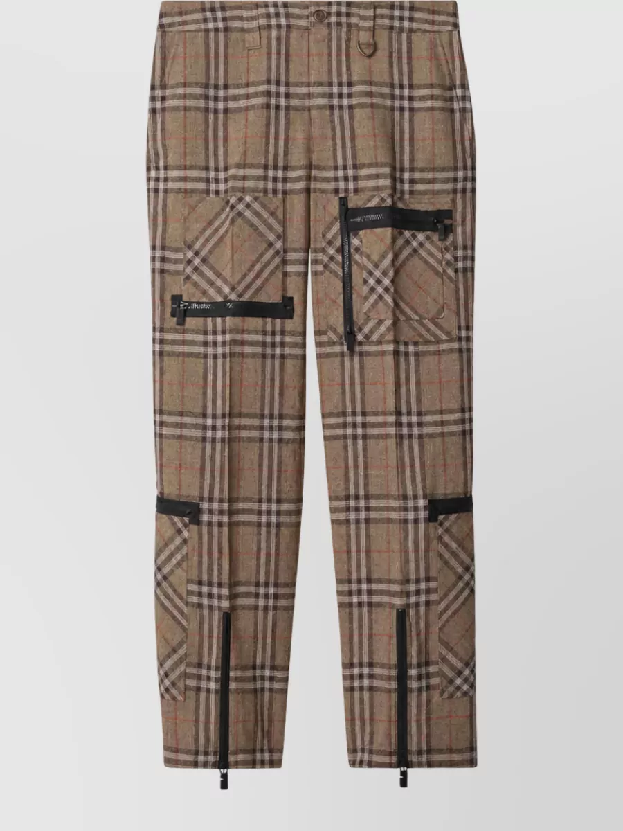 Burberry Silk Straight-Leg Trousers