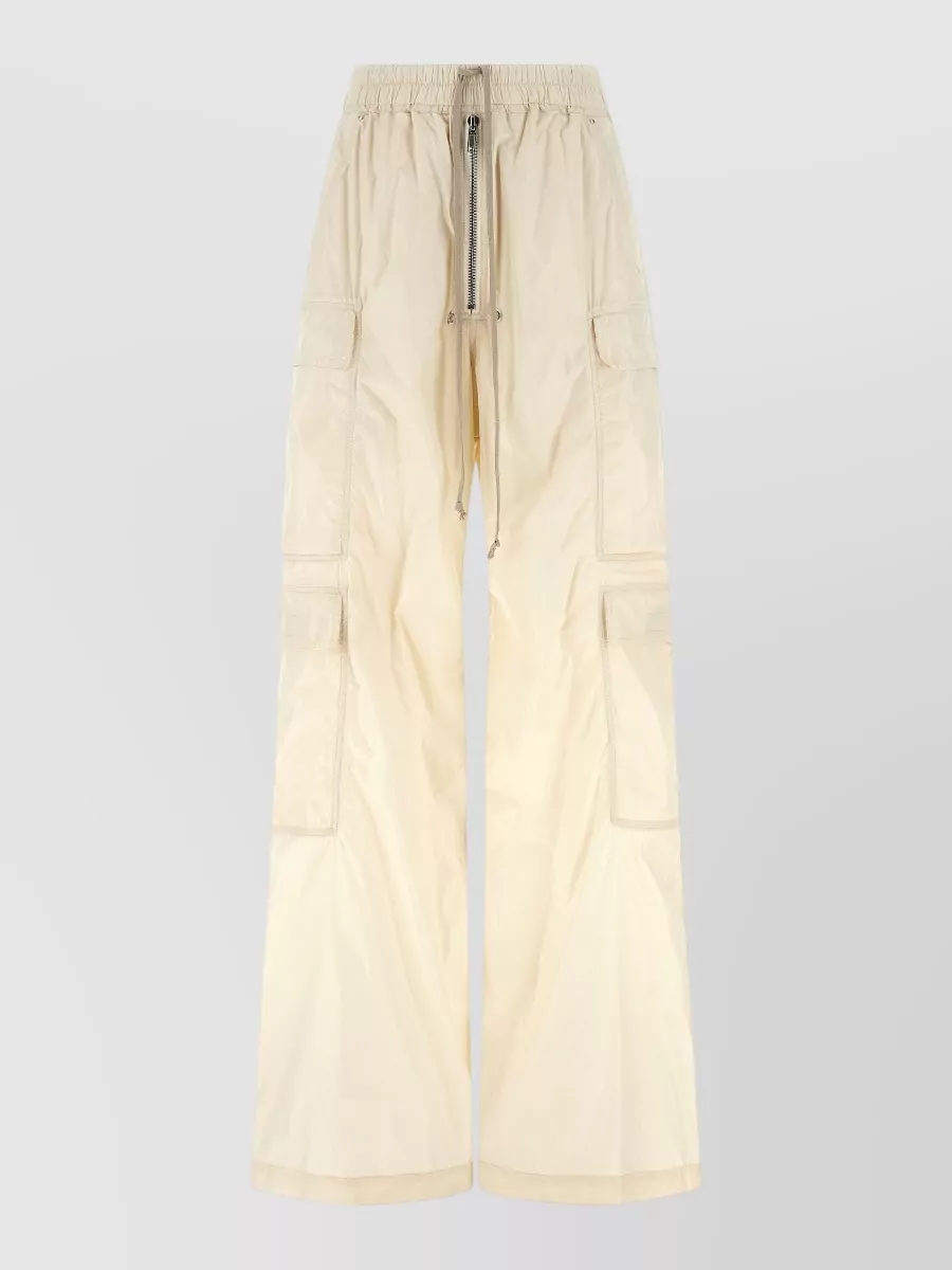 Rick Owens Drkshdw nylon low-rise flared wide-leg trousers