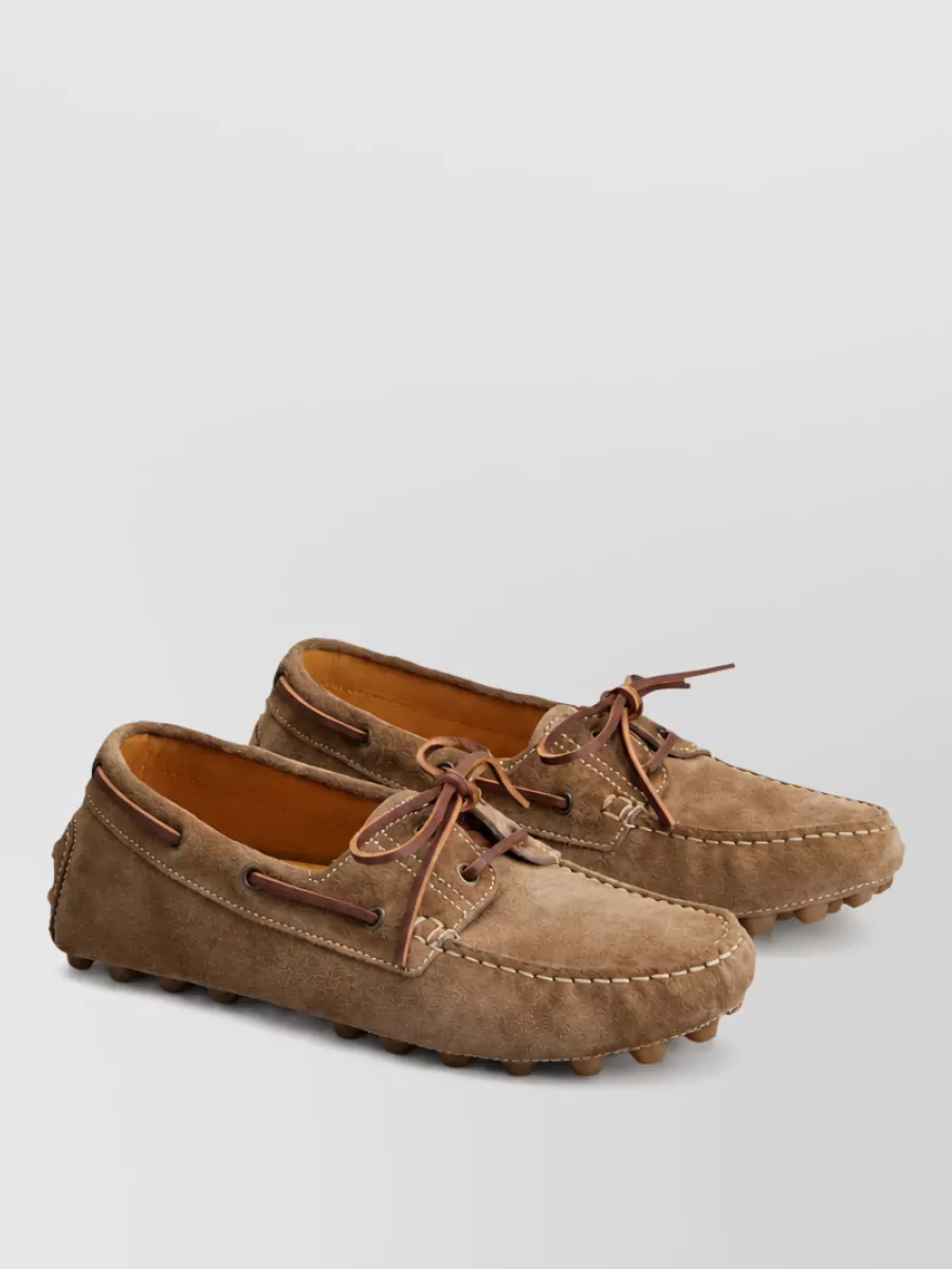Tod's leather boat shoes