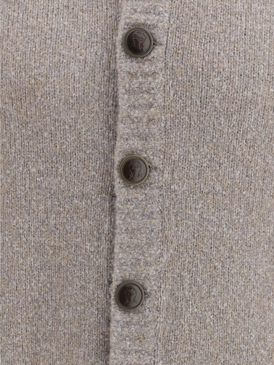 Brunello Cucinelli Wool Silk Cashmere Cardigan