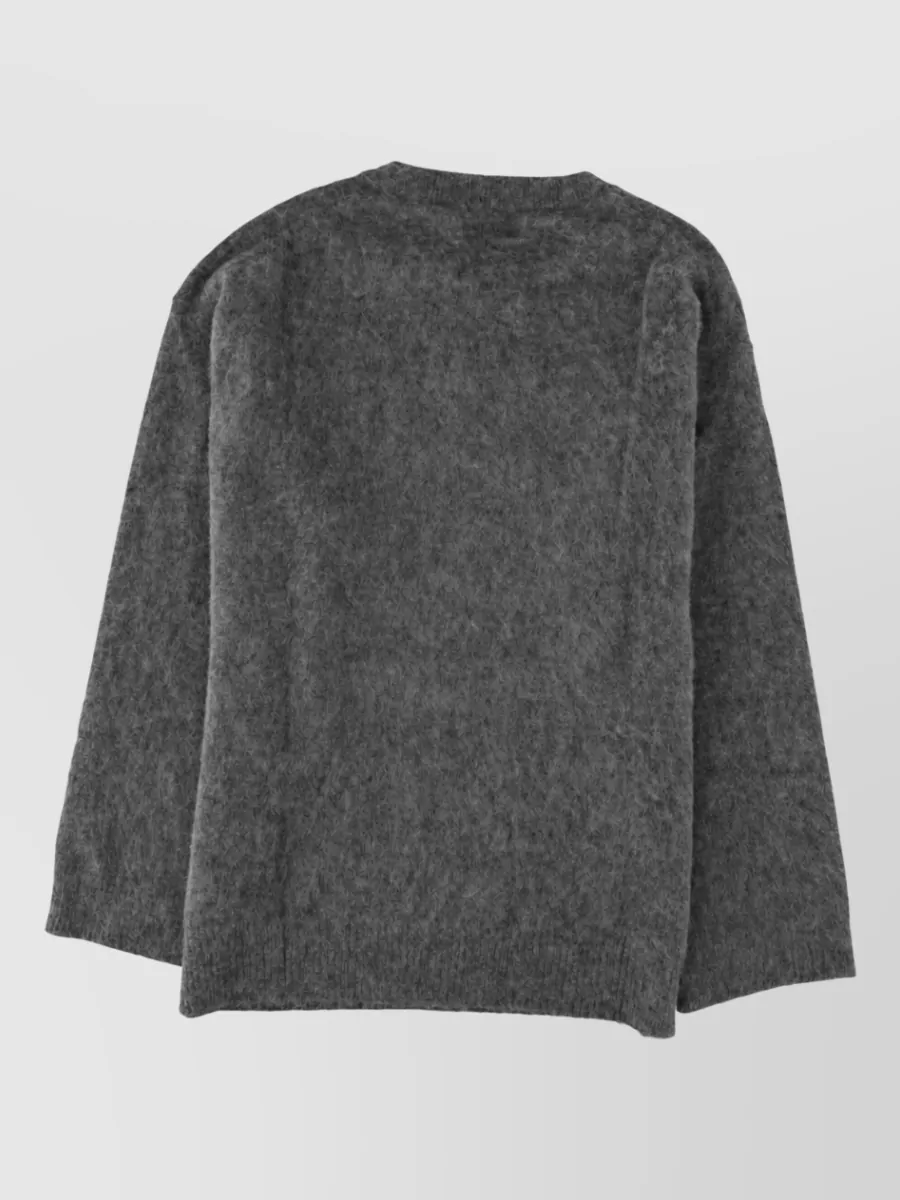 Ganni Alpaca-Blend Graphic Mushroom Teddy Print Jumper
