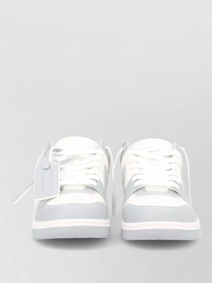 Off-White Leather Low-Top Sneakers