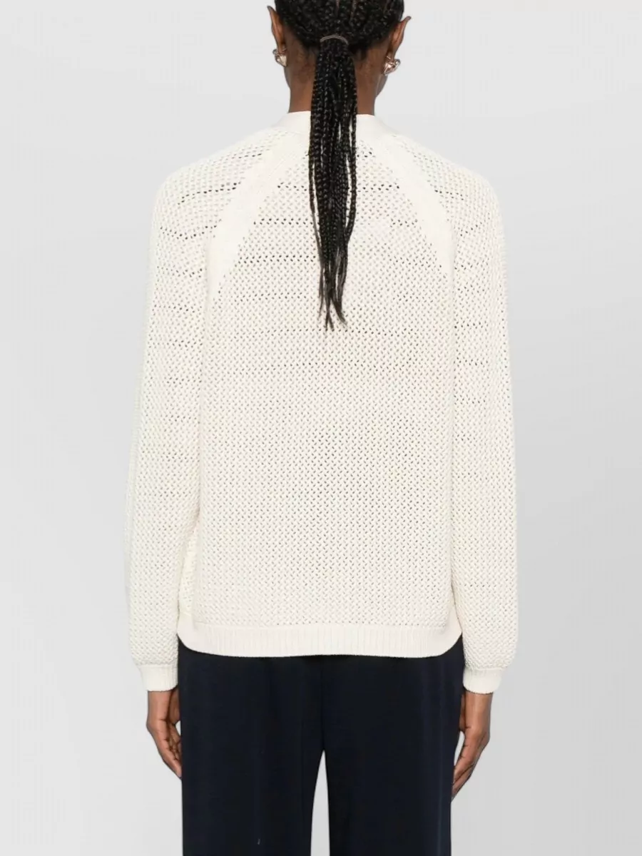 Max Mara Silk V-Neck Long-Sleeve Cardigan