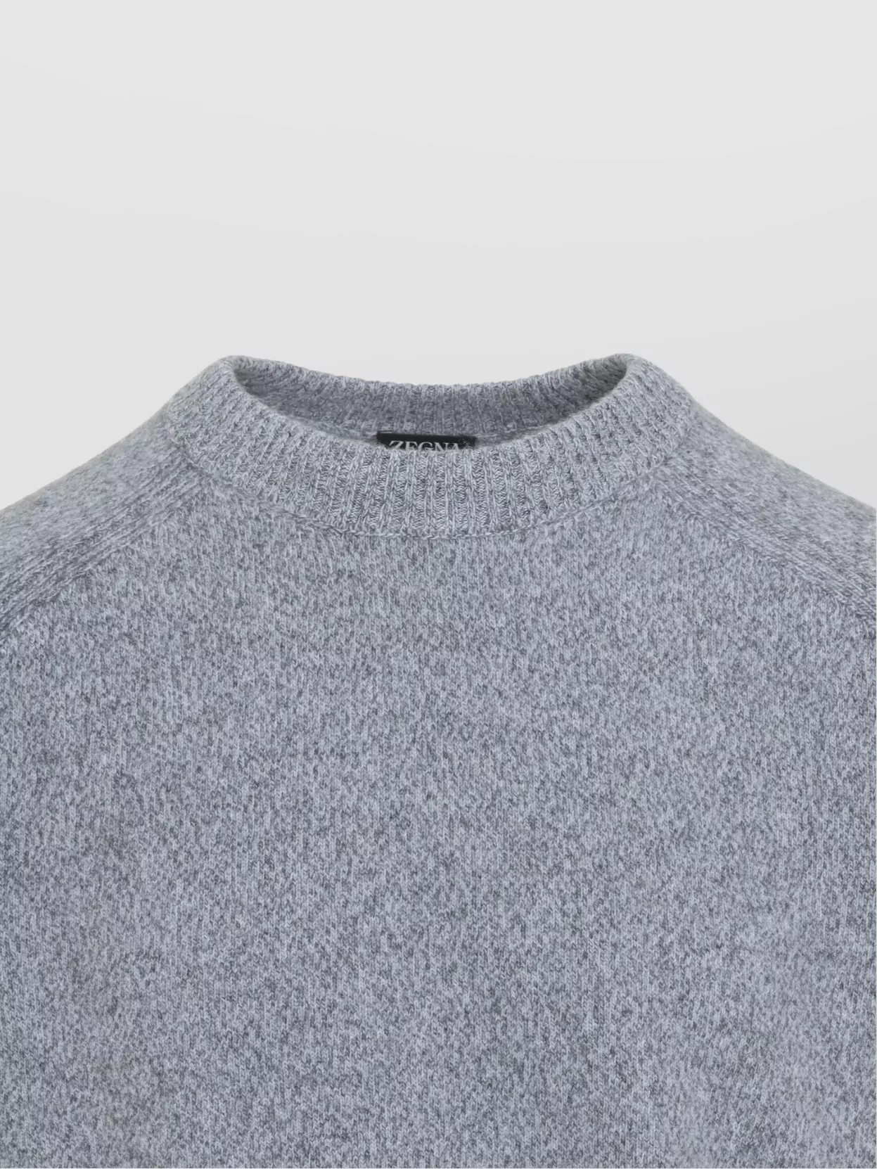 Zegna Cashmere Crew Neck Long Sleeve Sweater