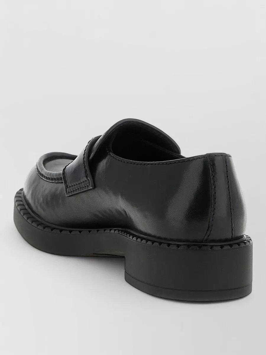 Prada Leather Monk Shoes