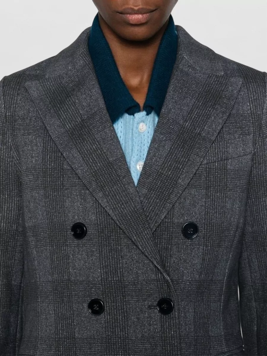 Circolo 1901 Checked Double-Breasted Blazer