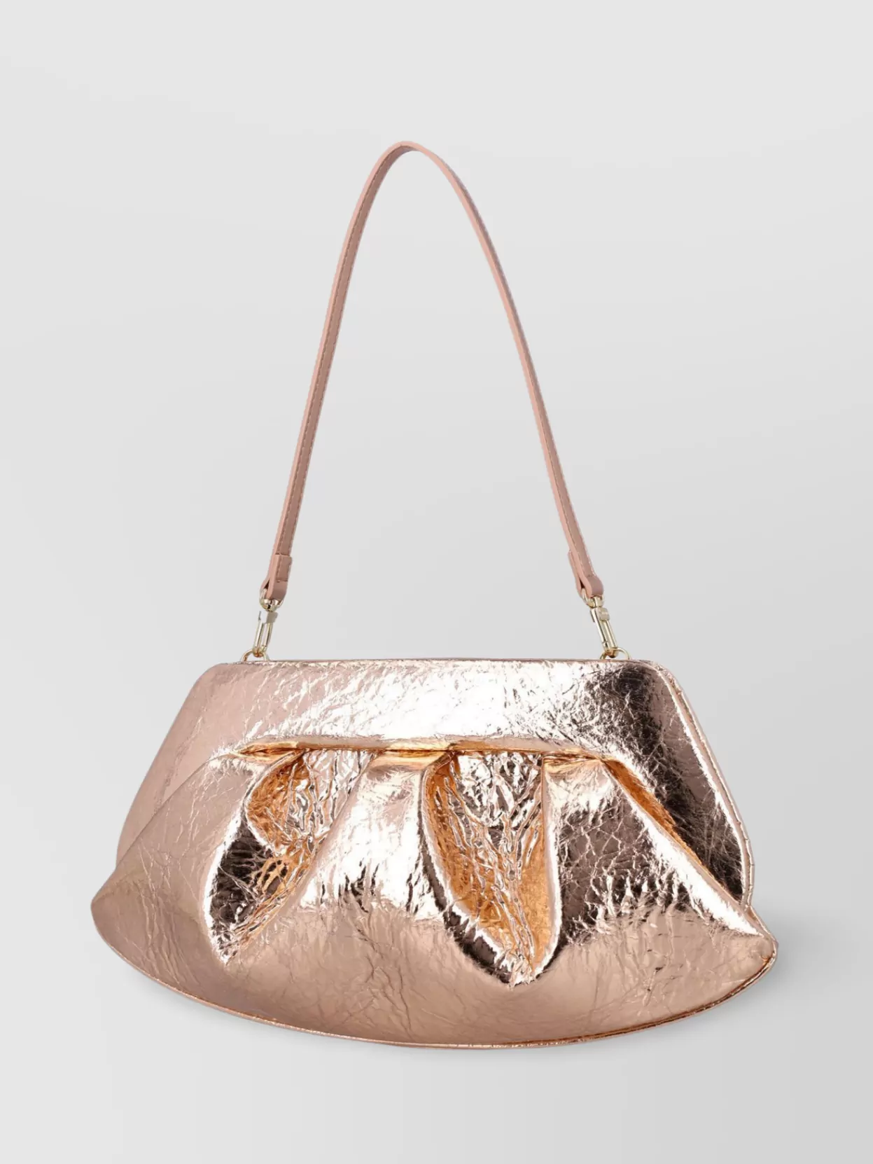 Themoirè Shiny Texture Top Handle Bag
