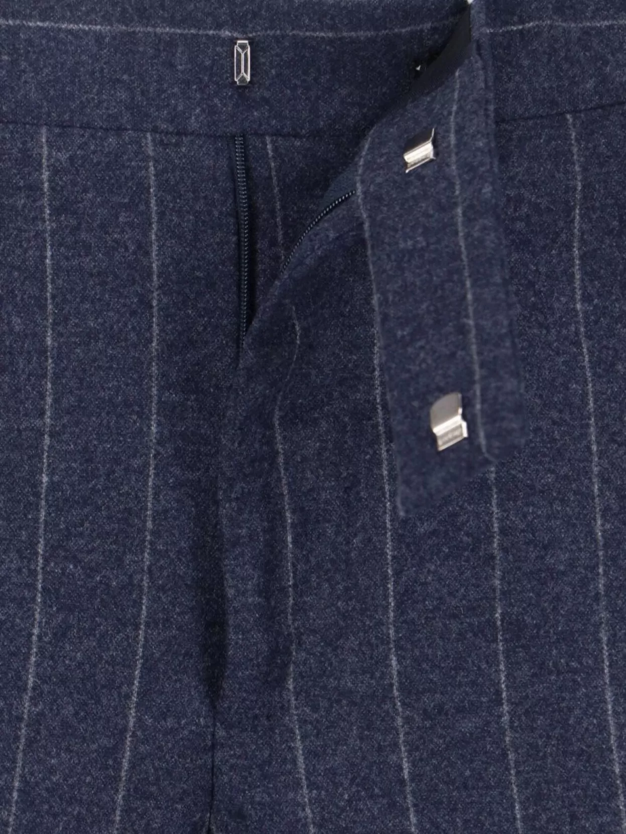 Lardini Tailored Pinstripe Trousers Buttoned Pocket