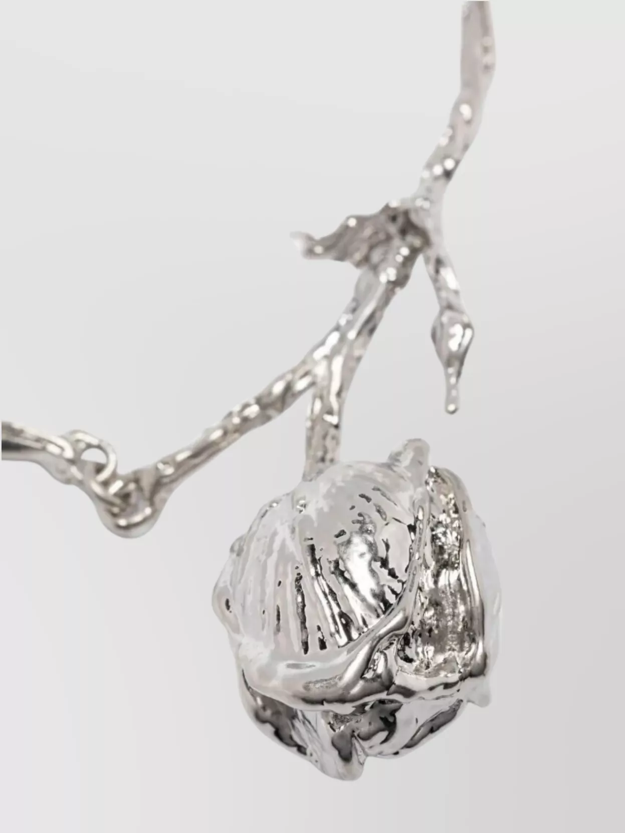 Marni Link Chain Pendant Textured Necklace
