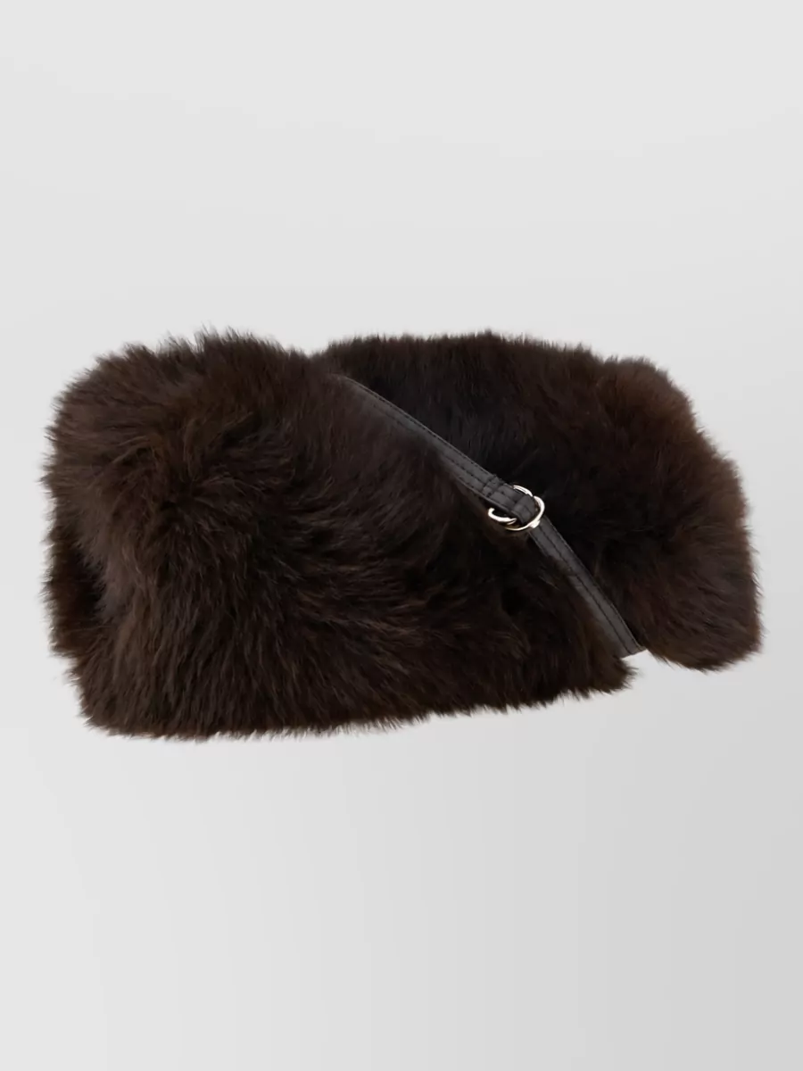 Yves Salomon fox fur gloves