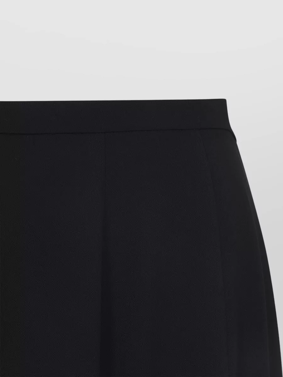 Alberta Ferretti Georgette High-Rise Flared Paneled Midi Skirt