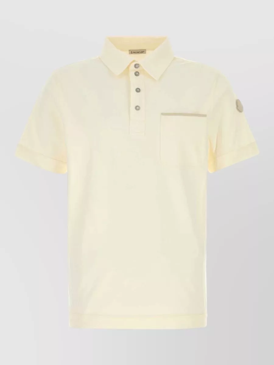 Moncler Stretch Piqué Polo Shirt