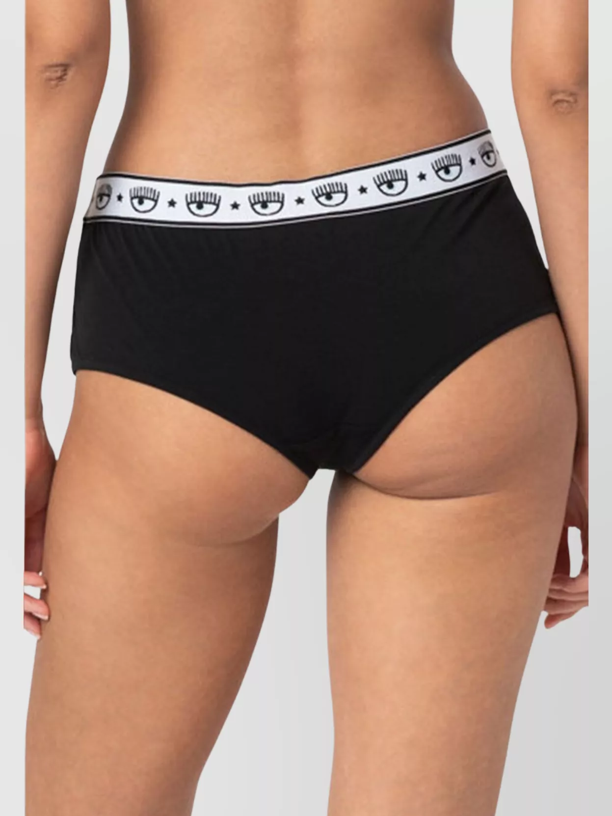Chiara Ferragni Eye Motif Mid-Rise Elastic Waistband Brief