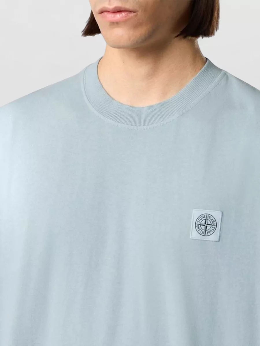 Stone Island Ribbed Crew-Neck Cotton T-Shirt