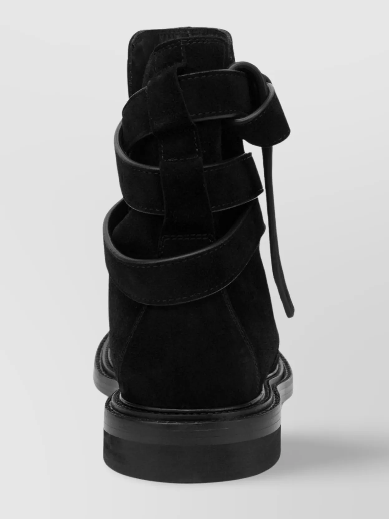 Moschino Rounded Toe Ankle Boots With Side Stitching