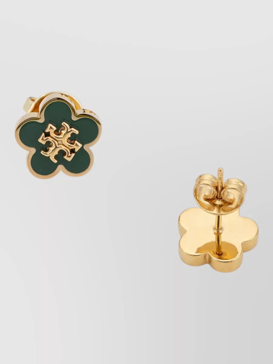 Tory Burch Enamel Flower Stud Earrings