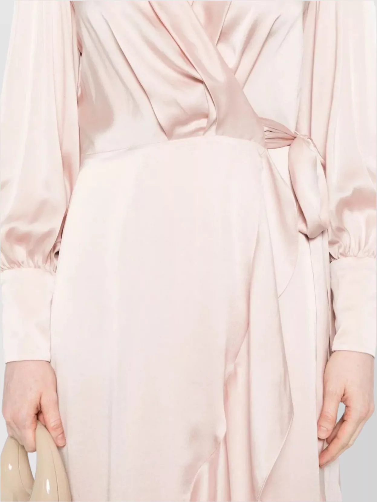 Zimmermann Silk Midi Dress Wrap V-Neck