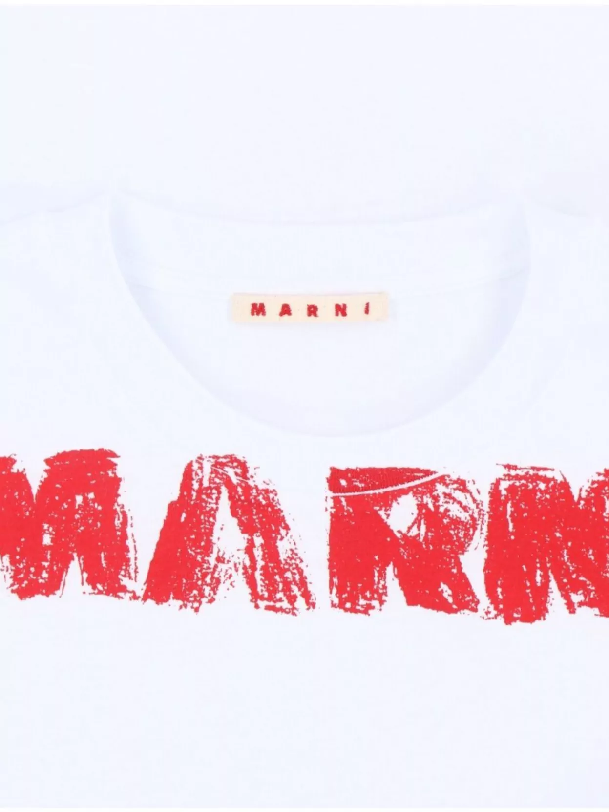 Marni Logo T-shirt In White