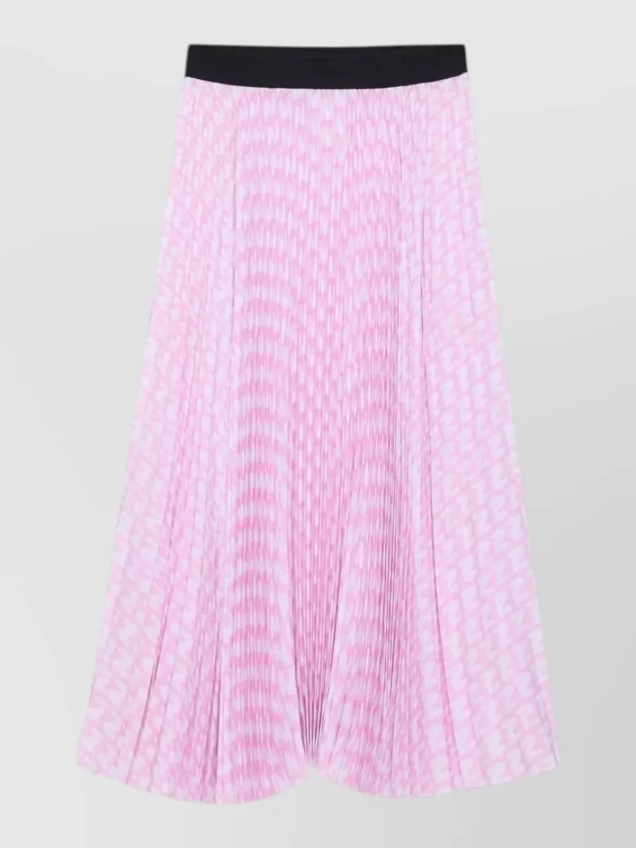 MSGM pleated midi skirt