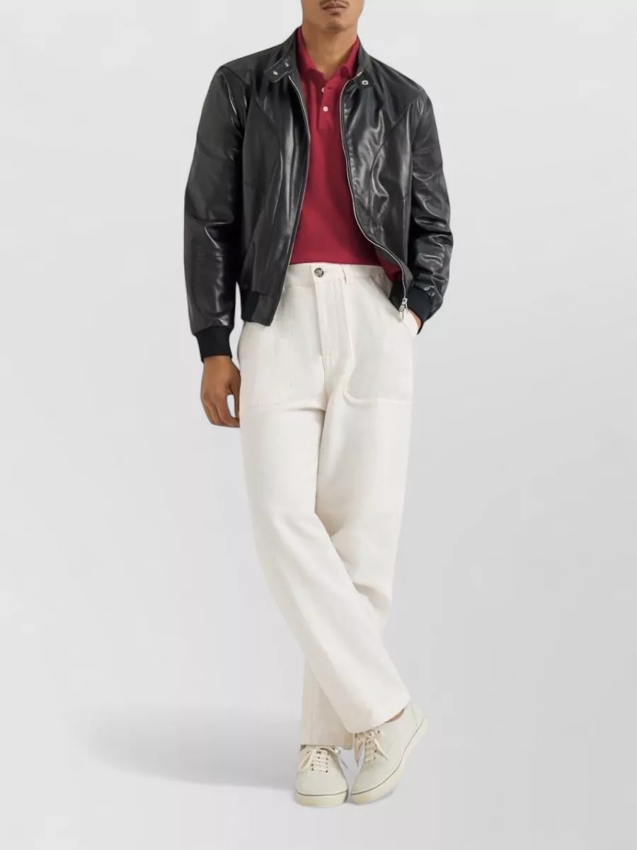 Brunello Cucinelli Logo Cotton Polo Shirt Short Sleeves