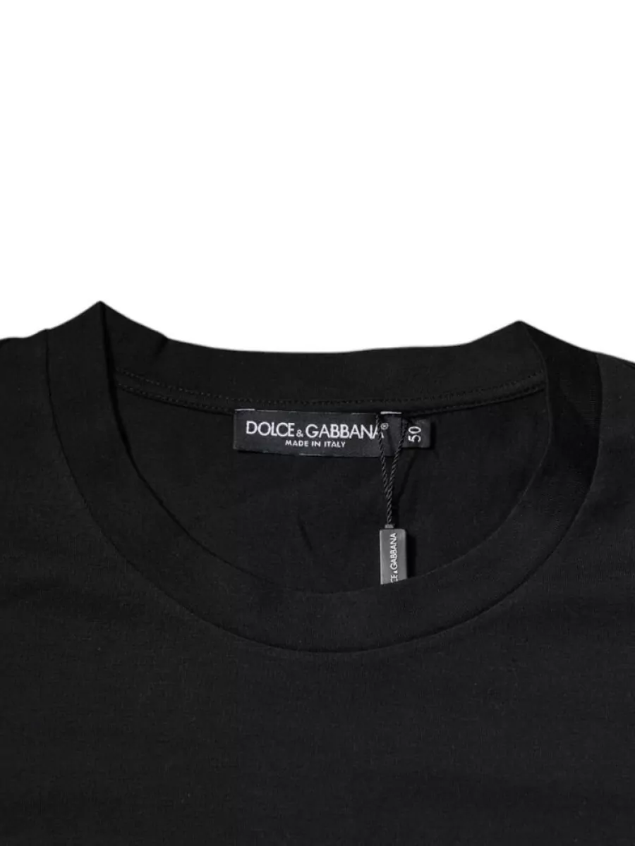 Dolce&Gabbana Cotton Logo Print Crew Neck T-Shirt