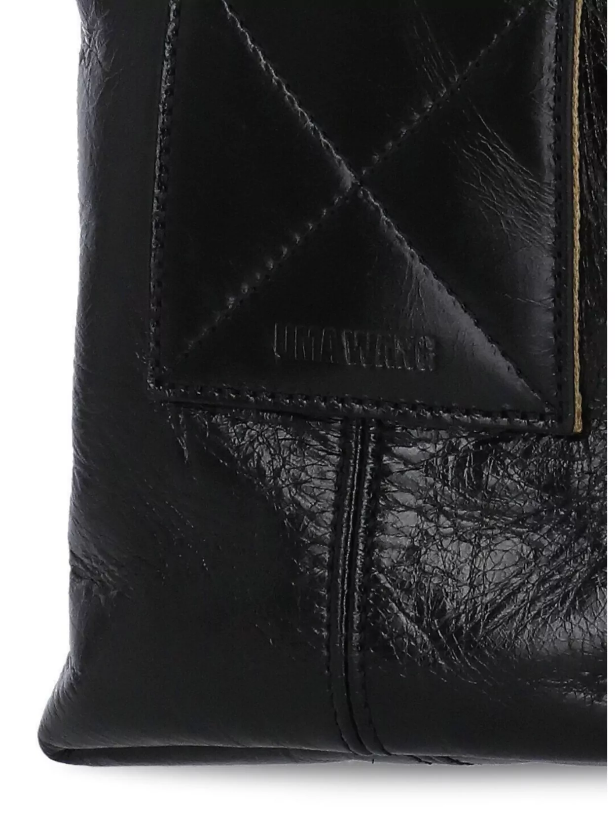Uma Wang Adjustable Strap Leather Shoulder Bag