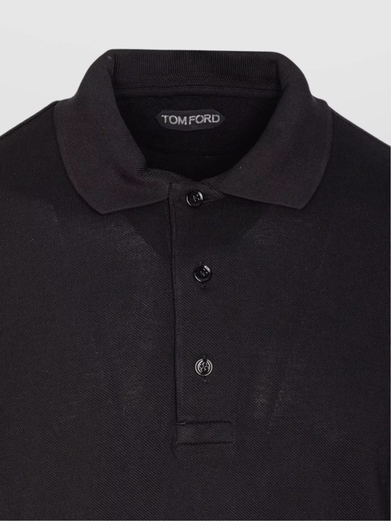Tom Ford Polo Shirt With Ribbed Cuffs And Short Sleeves
