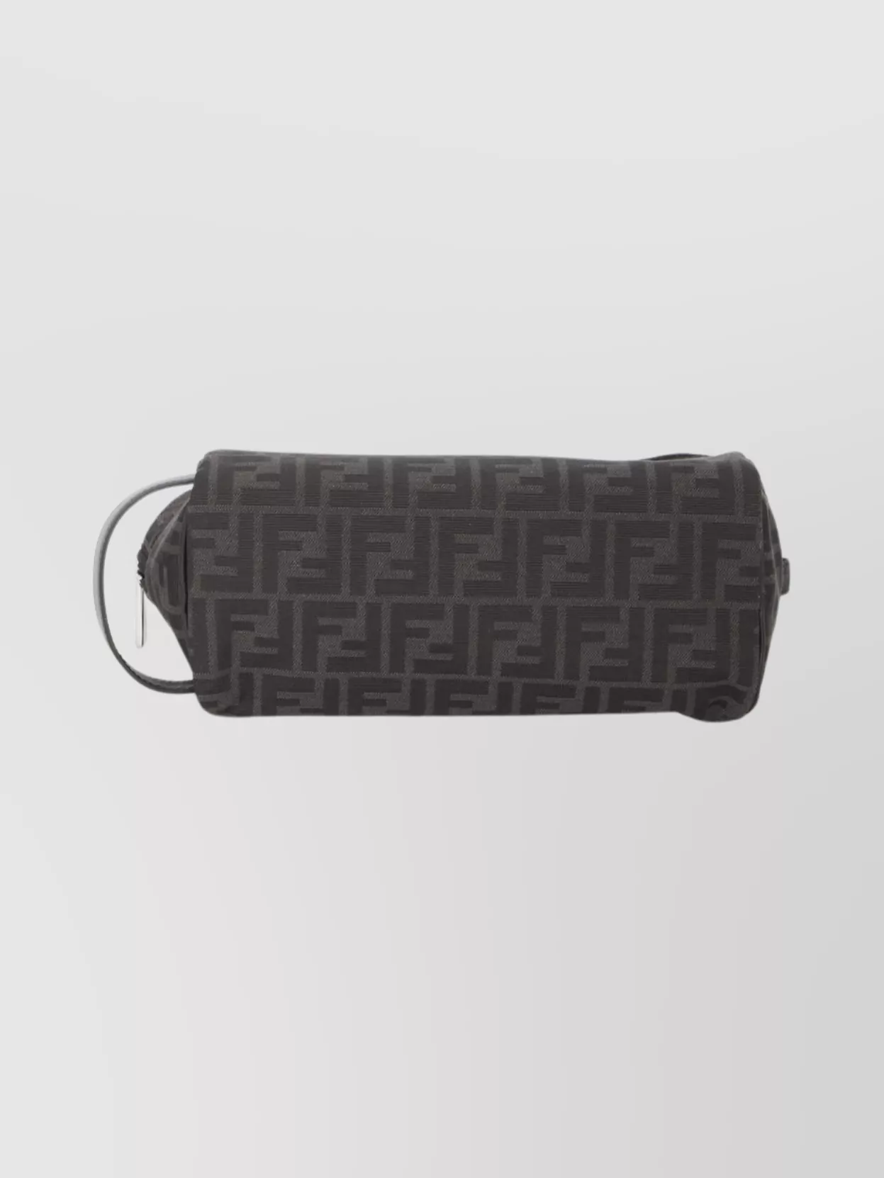 Fendi Rectangular Pouch Style Clutch Bag In Gray