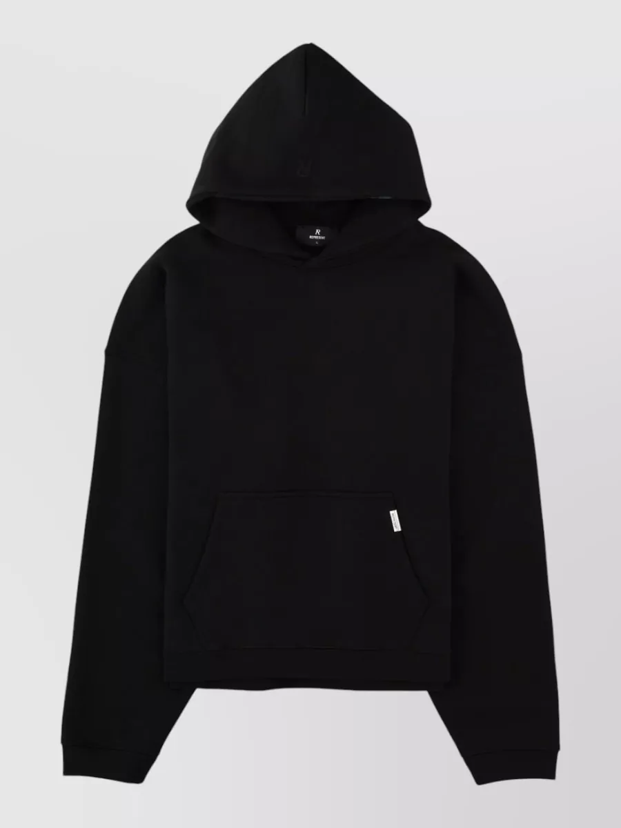Represent cotton jersey hooded sweatshirt