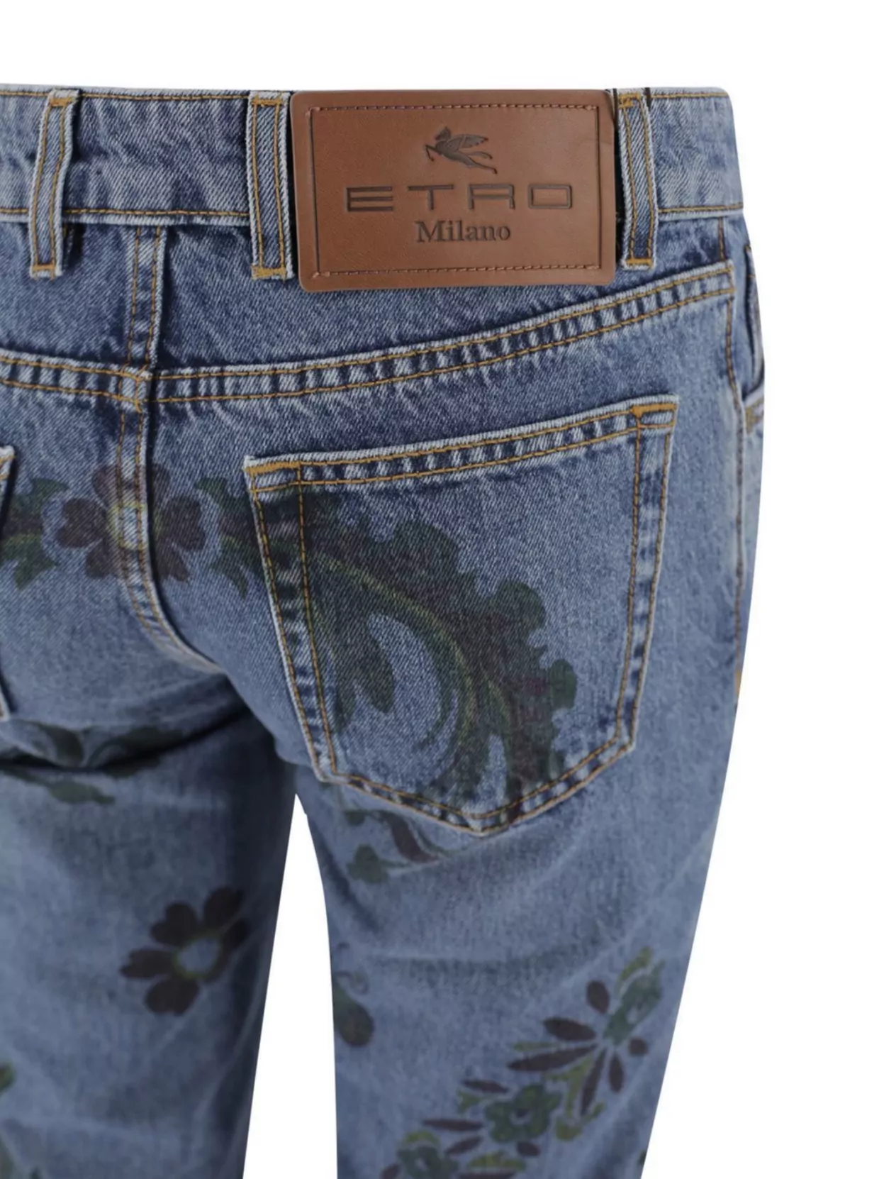 Etro Straight Trousers Paisley Pattern