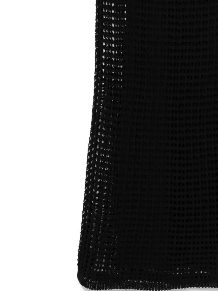 Roberto Collina Mesh-Knit Sleeveless Midi Dress